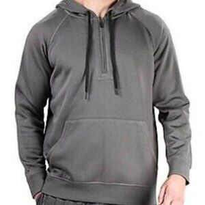 Natori Tech Hoodie, Quarter-Zip, Gray, Men’s Large, NWT